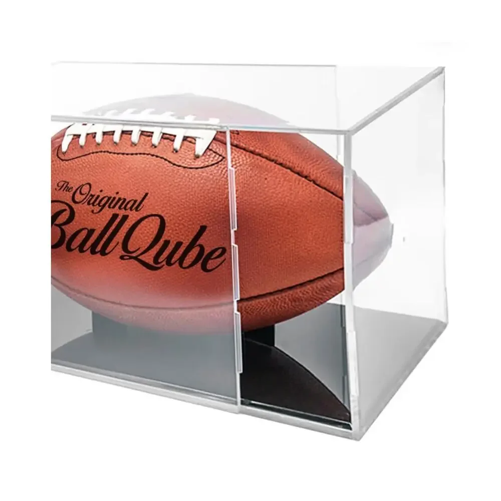 Football Acrylic Display Case for Memorabilia and Autographed Ball New